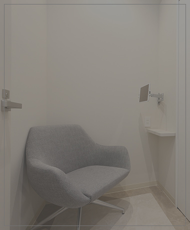 トイレ付の完全個室を3室完備